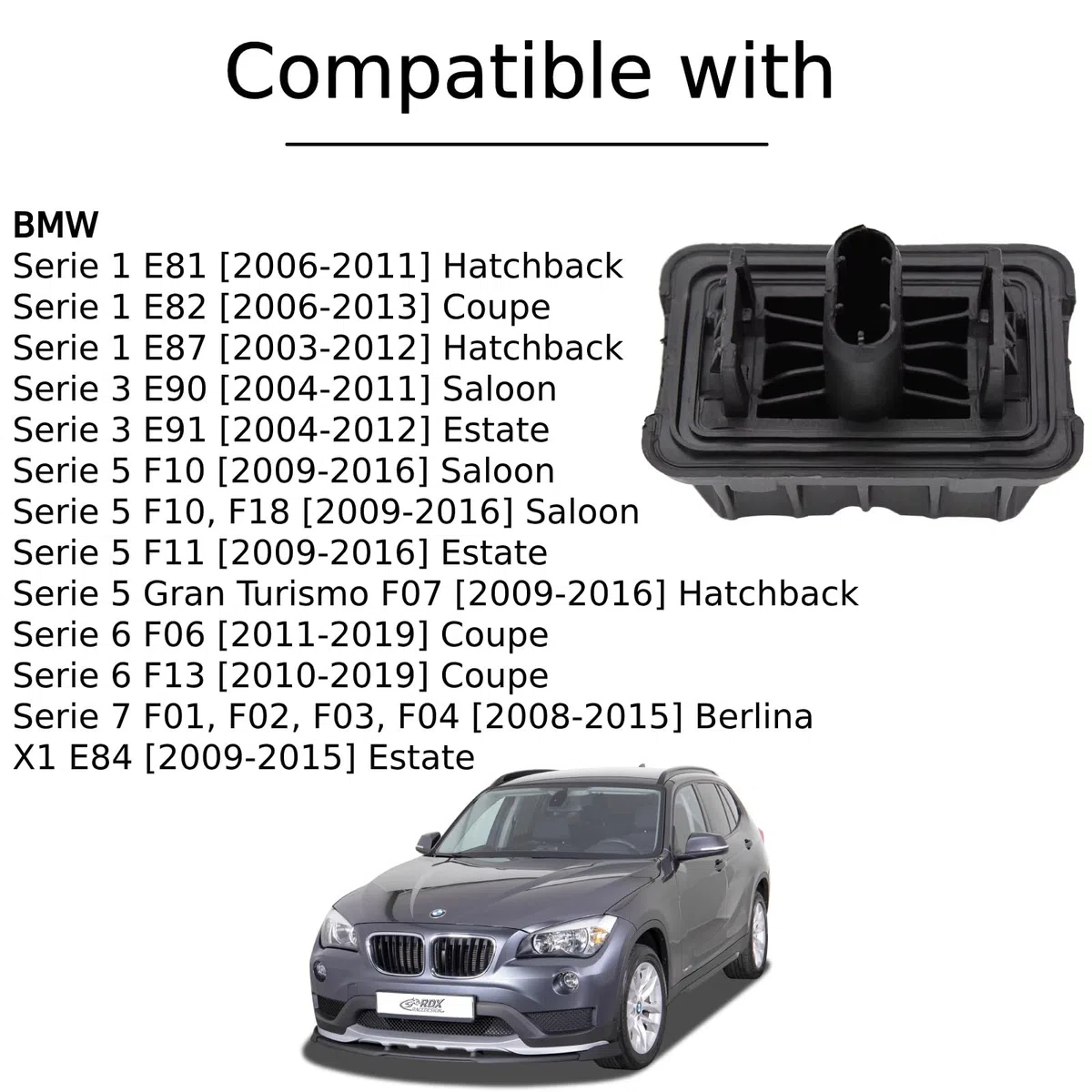 Twowinds - Taco de Goma Elevador 51717123311 Compatible con BMW E81, E90, E91-51717237195 - Alojamiento Gato - Protección de Bajos
