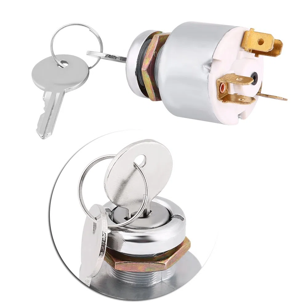 Interruptor de Arranque Universal 12V, Interruptor ON/OFF con 2 llaves