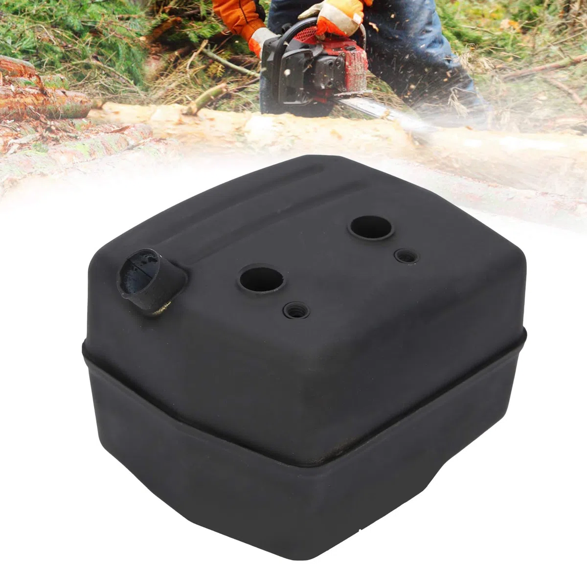 ZPSHYD Kit Deflector De Silenciador Escape Para Motosierras Husqvarna 61 268 272 272XP, Reducción Ruido Mejorada, Fácil Instalación