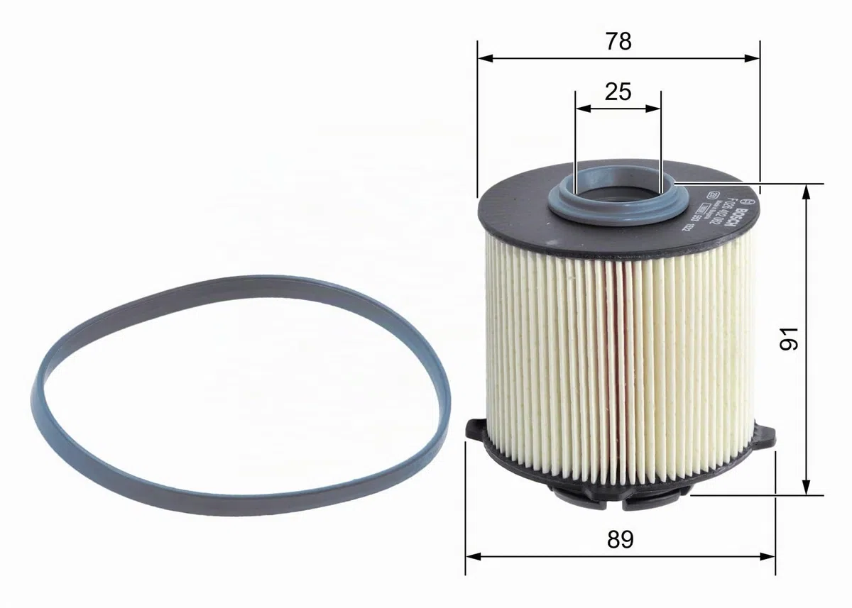 Bosch N2062 Filtro Diesel para Coche - Separa Partículas y Agua del Combustible, Protege el Sistema de Inyección