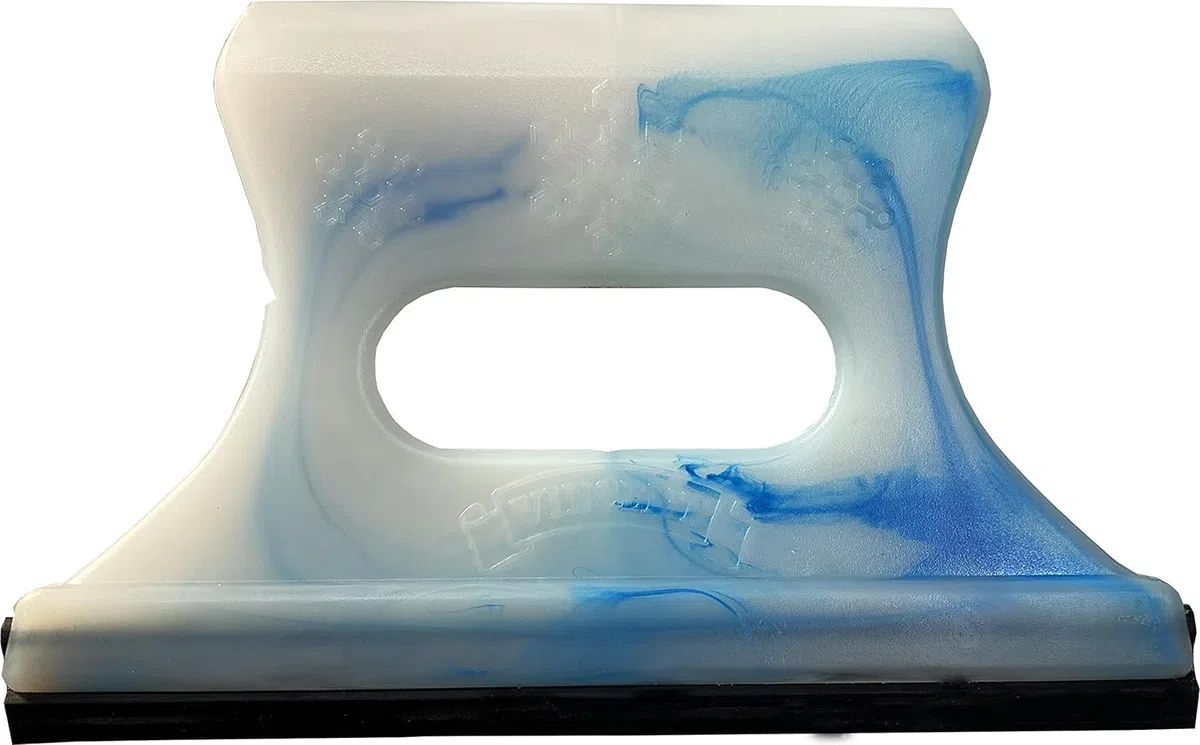 Sanfor - Rasqueta y Rascador de Hielo Para Coche | Rascahielos Doble Función | Raspador de Hielo Para Parabrisas | Quitanieves | Color Celeste