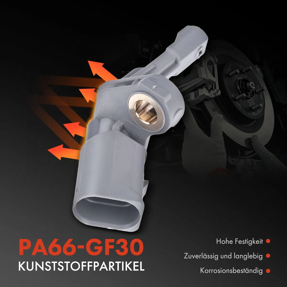 Frankberg 2x Sensor de velocidad ABS 2 Polos Compatible con T.o.u.r.a.n 1T3 T.i.g.u.a.n 5N Q3 8UB 8UG T.o.u.r.a.n 1T1 1T2 P.a.s.s.a.t Variantee 365 Replace# 1K0927807A