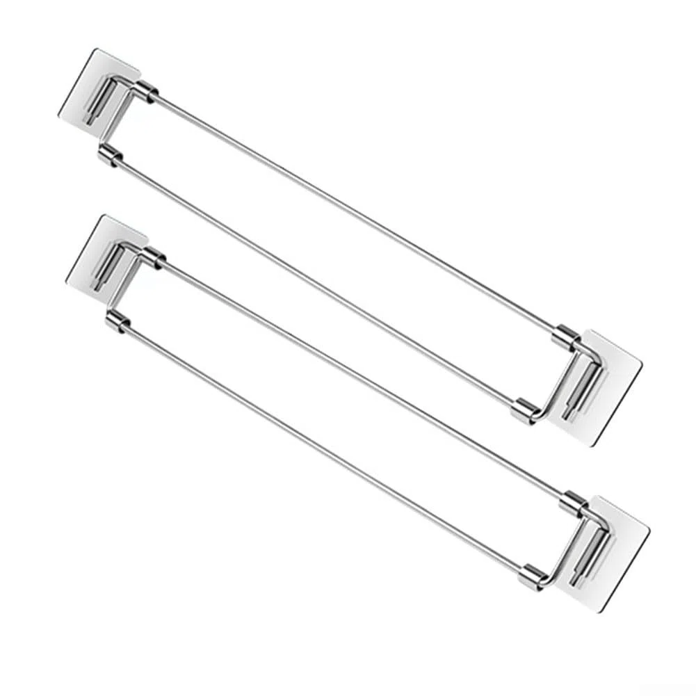 2 barras ajustables seguras para RV, varillas de acero inoxidable, estabilizadores de alimentos y bebidas para refrigerador RV