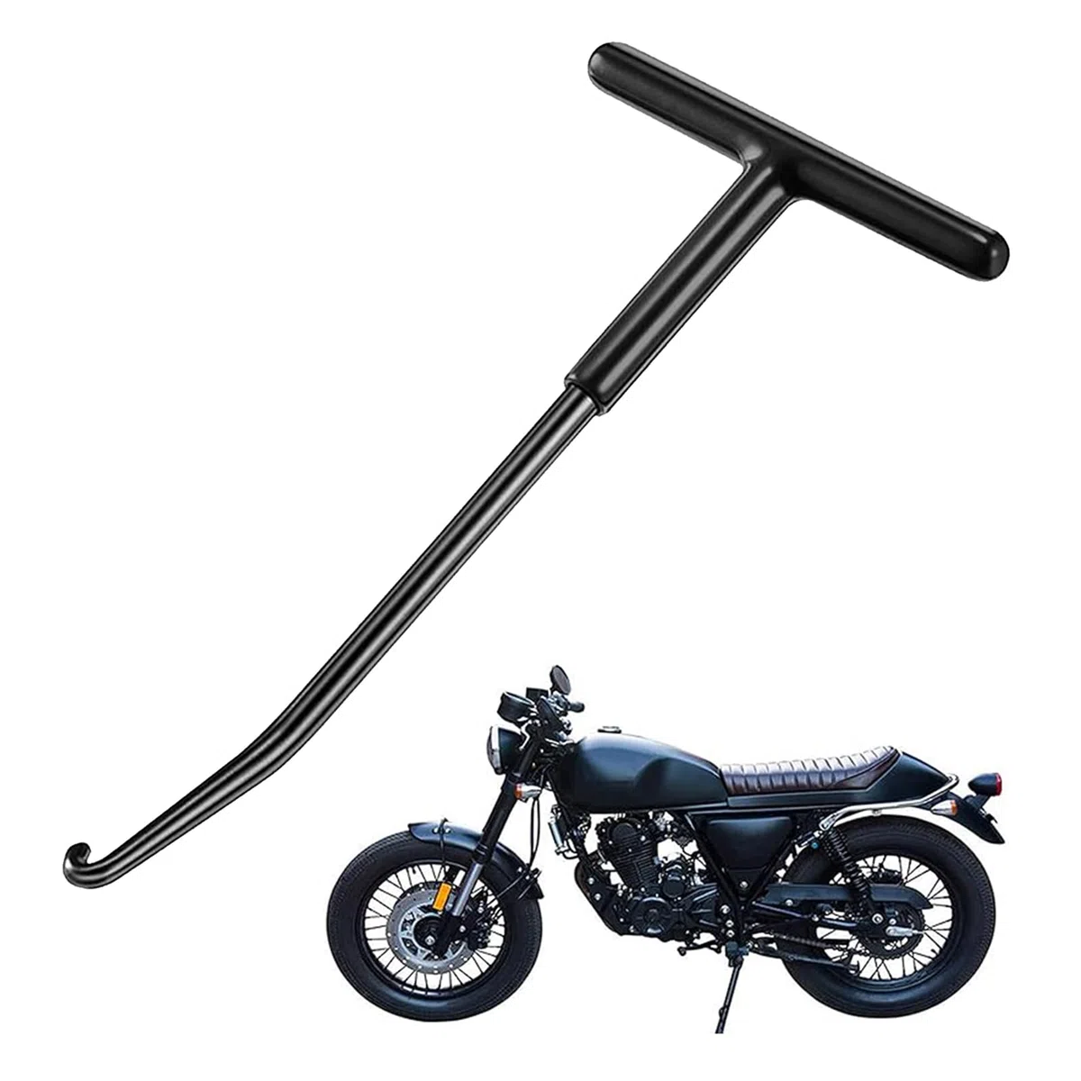 Gancho de Tracción de Resorte de Motocicleta,T-Handle Spring Hook,Gancho para Muelles,Herramienta de Extracción de Gancho de Resorte,Extractor de Gancho Resortes,Extractor Tool Kart Bike Motocicleta