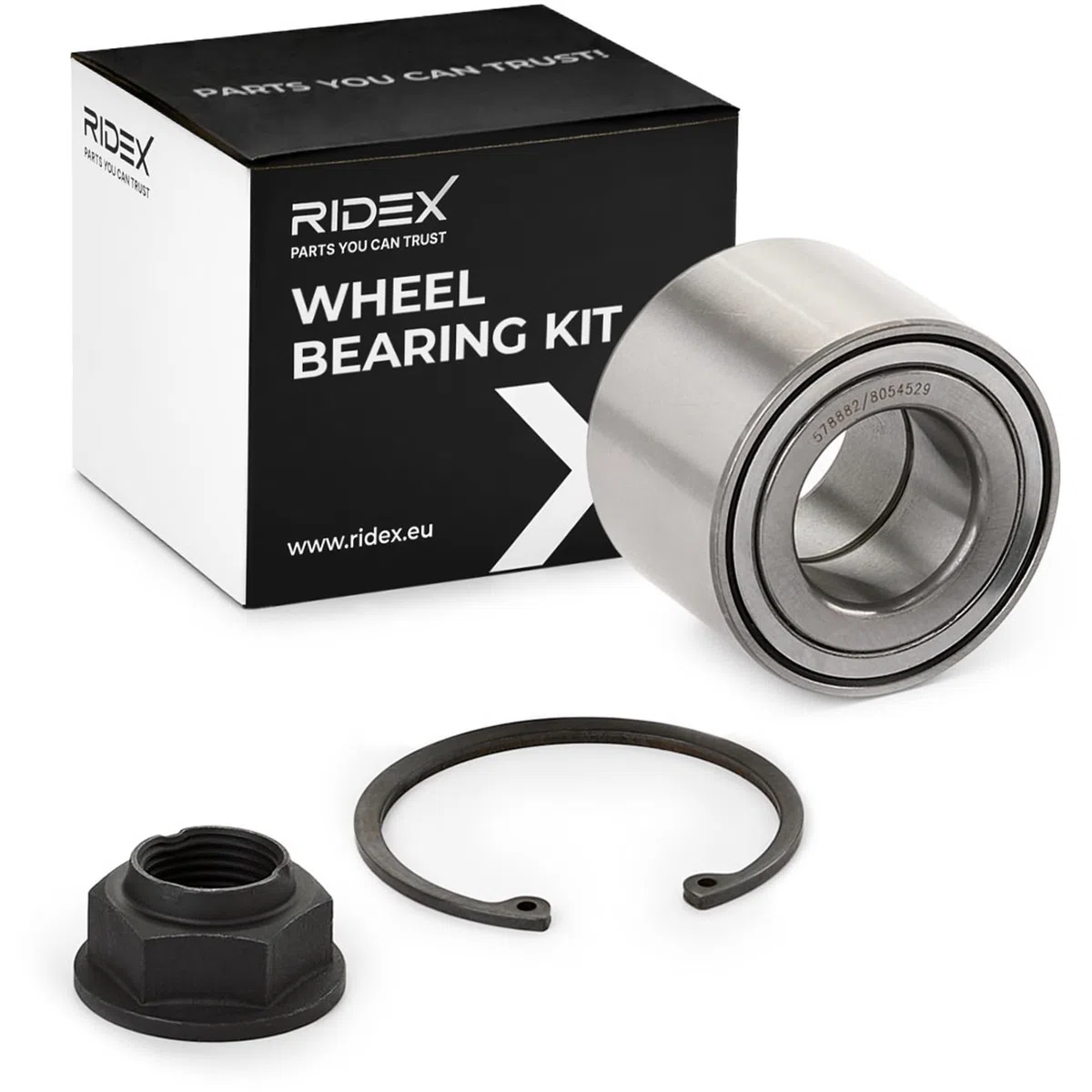 RIDEX 654W0191 Juego de cojinete de rueda Trasero Izquierda Derecha Trasero ambos lados Compatible con RENAULT Clio II Hatchback BB, CB