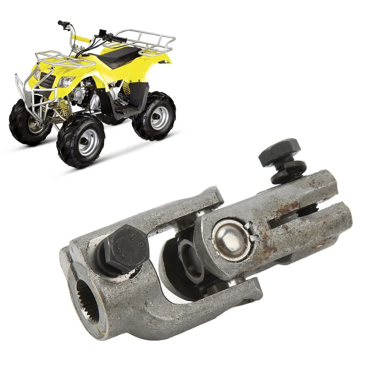 Junta Universal de Dirección Junta Universal de Dirección 30T 14 Mm Aleación de Acero Junta de Acoplamiento de Nudillo de Dirección de Servicio Pesado para Go Karts ATVs UTVs