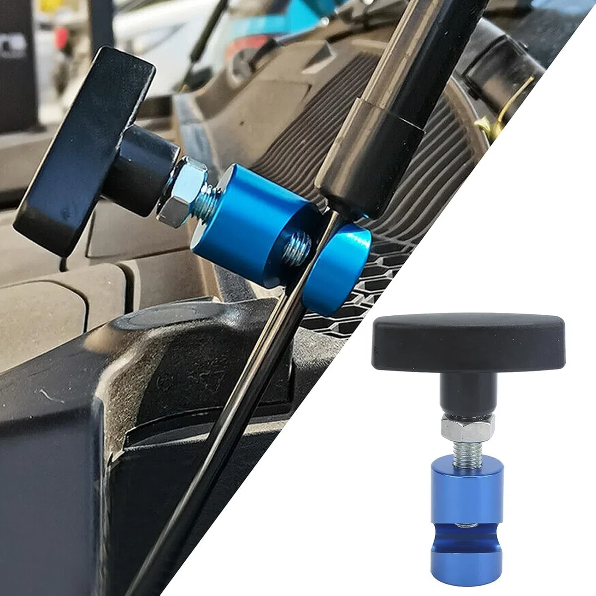 Abrazadera de Elevación de Capó Aramox, Abrazadera de Soporte de Elevación de Aleación de Aluminio, Herramienta de Tope de Puntal para Capó de Coche, Maletero Trasero