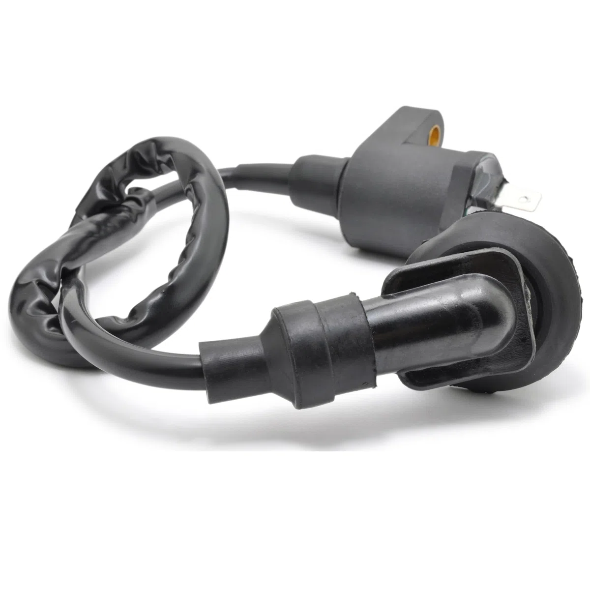 Easyboost bobina de encendido pipa de bujía con cable para 50cc GY6 4T 139QMB Baotian BT49QT, Kymco Agility, Dink, Like, People, Super 8, Vitality, Peugeot Kisbee, Speedfight 3-4, Tweet, V-Clic