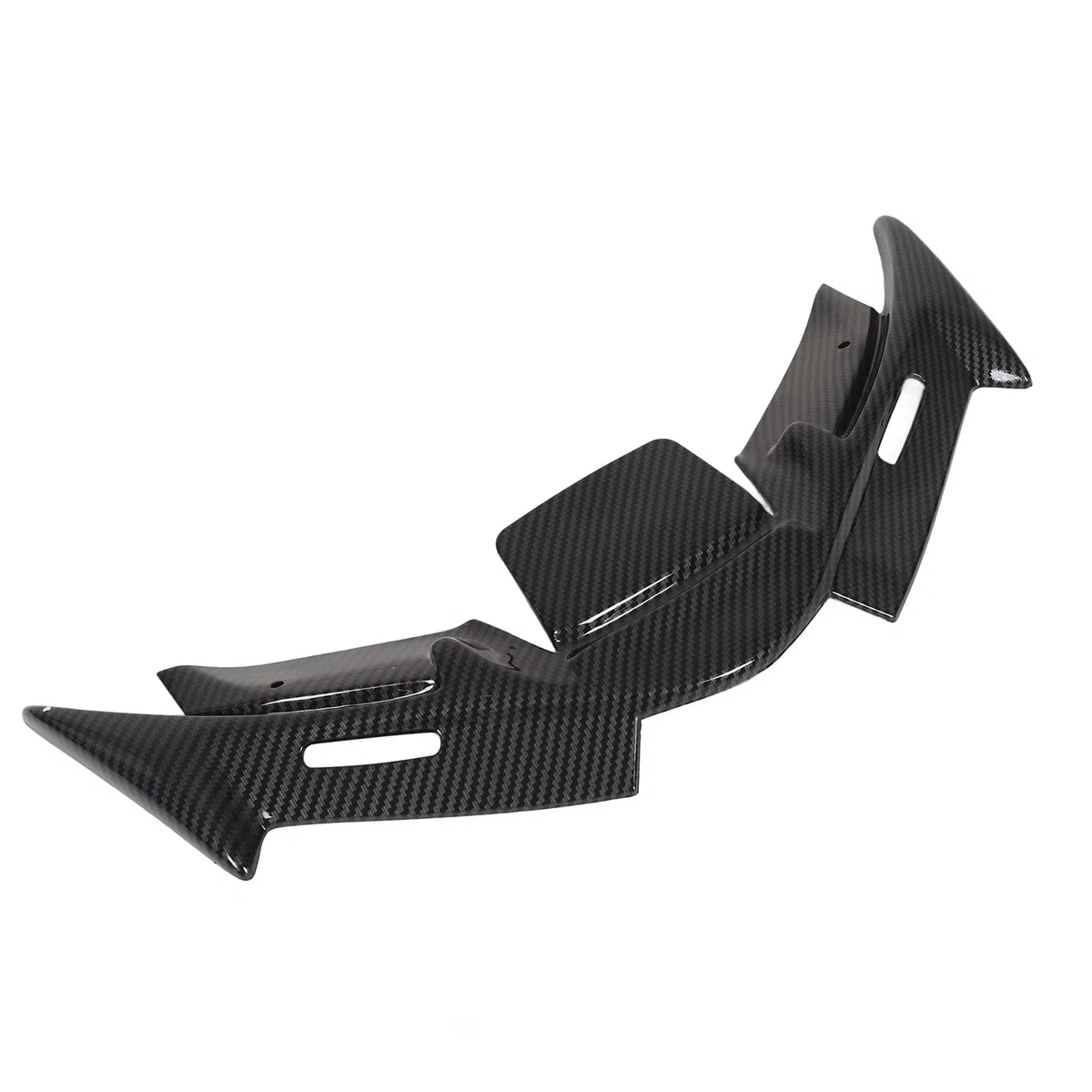 Alerón de carenado delantero para YZF R15 V4 2022 y posteriores, cubierta de alerón de carenado aerodinámico de ABS para motocicleta con diseño deportivo, pieza de repuesto (Patrón de fibra de