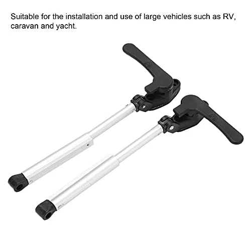 Varilla de Soporte de Ventana de RV Telescópico, Soporte de Tapa de la Ventana RV, Puntal de Elevación de Aleación de Aluminio para Yate de Caravana, Rebota Automáticamente,