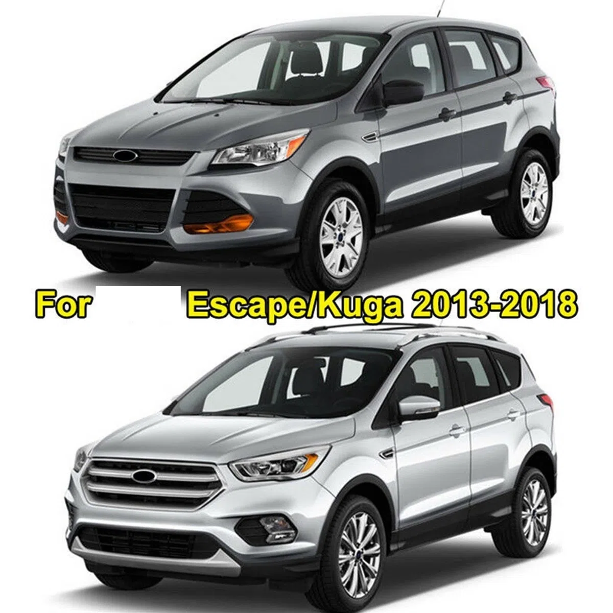 Embellecedor de la cubierta de la manija de la puerta del portón trasero del maletero cromado, for Ford, for Escape, for Kuga 2013-2018 Embellecedor de la manija de la puerta del coche Accesor