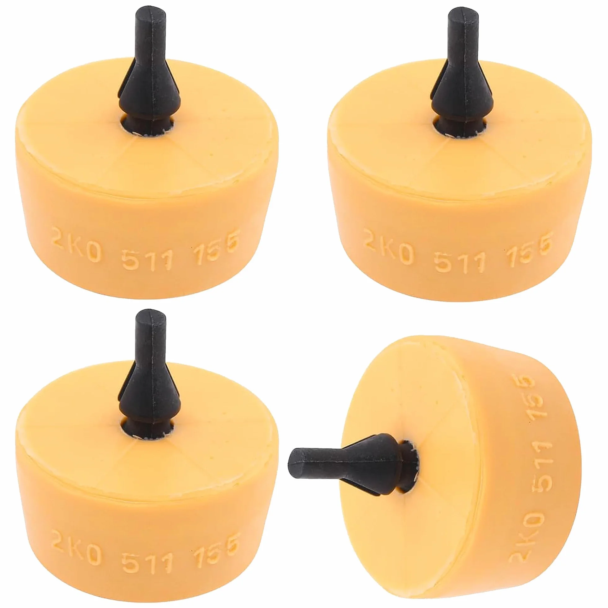 4 amortiguadores de tope de goma de las hojas, tope de goma, tope de goma, amortiguador de goma para muelle trasero de la hoja, amortiguador de tope de suspensión para Caddy 2k 2K0 511 155