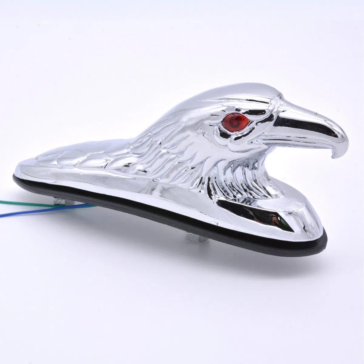 Adorno de águila cromado KATUR, ideal para el guardabarros delantero de motocicletas, cuatriciclo y capó de coche