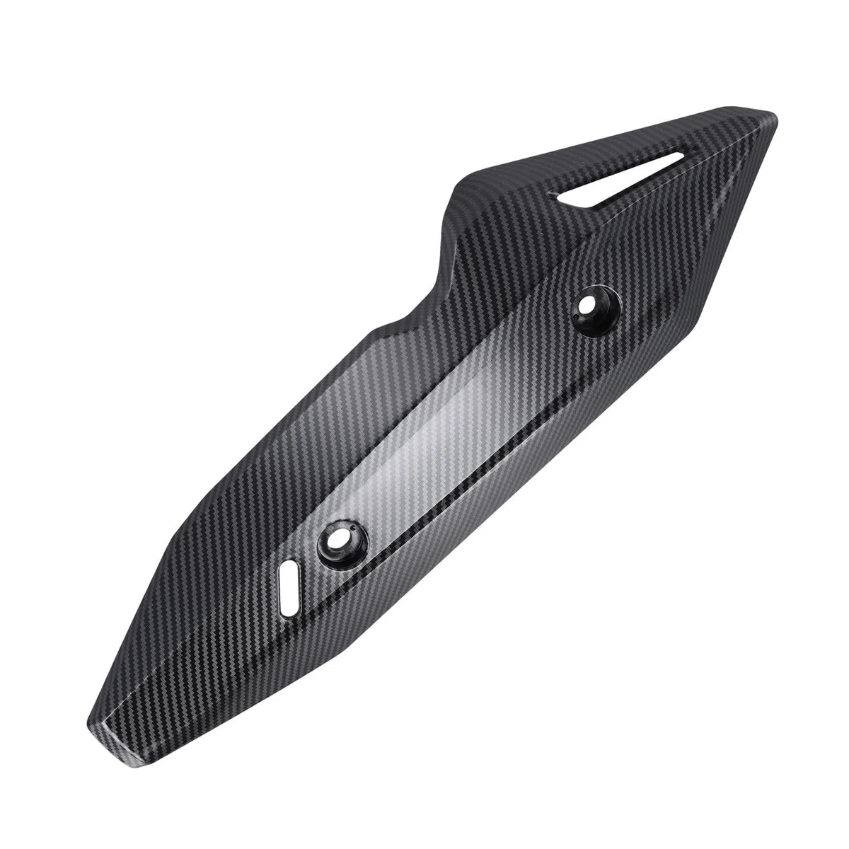 Cubierta de tubo de escape para motocicleta Honda Click 150/125, aislamiento térmico, material ABS, negro o fibra de carbono