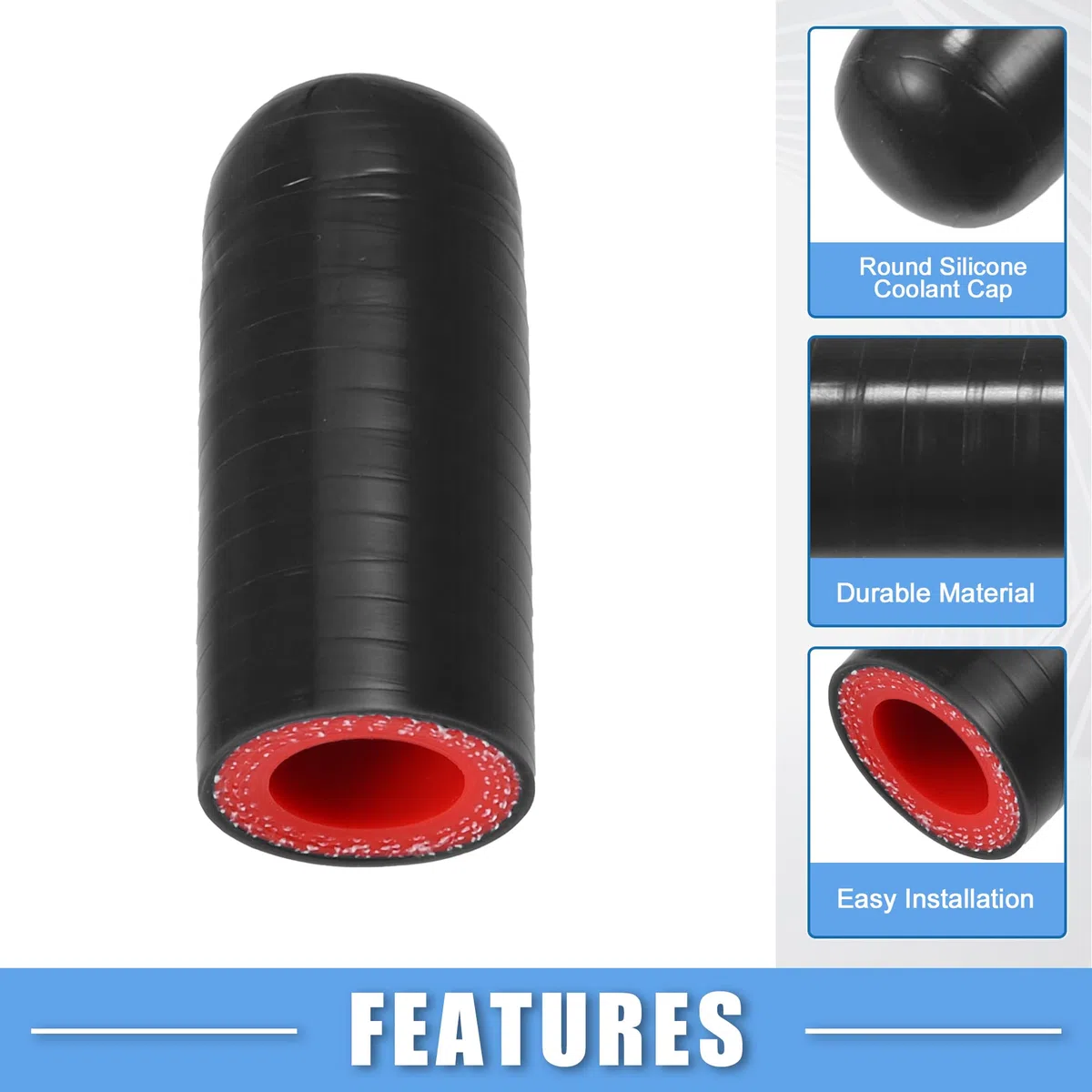 A ABSOPRO Tapón de Silicona para Tapa de Refrigerante de 16mm 0.63" ID Calentador de Refrigerante para Automóvil