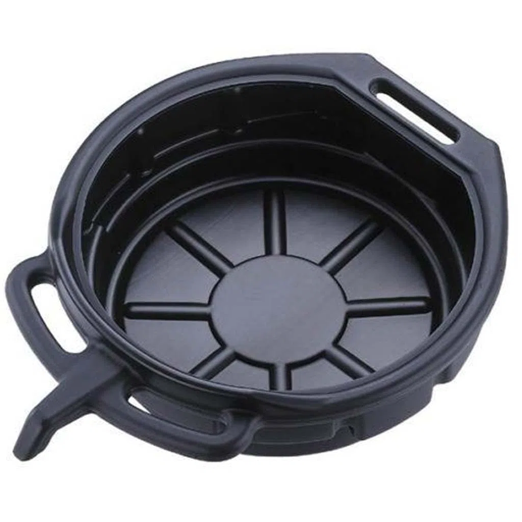 SIO Cubeta para Drenaje de Aceite 16 Litros – Bandeja Recogedora de Aceite Usado para Coche, Moto, Camión y Taller – Recipiente Resistente para Aceite, Refrigerante y Líquidos de Mantenimiento