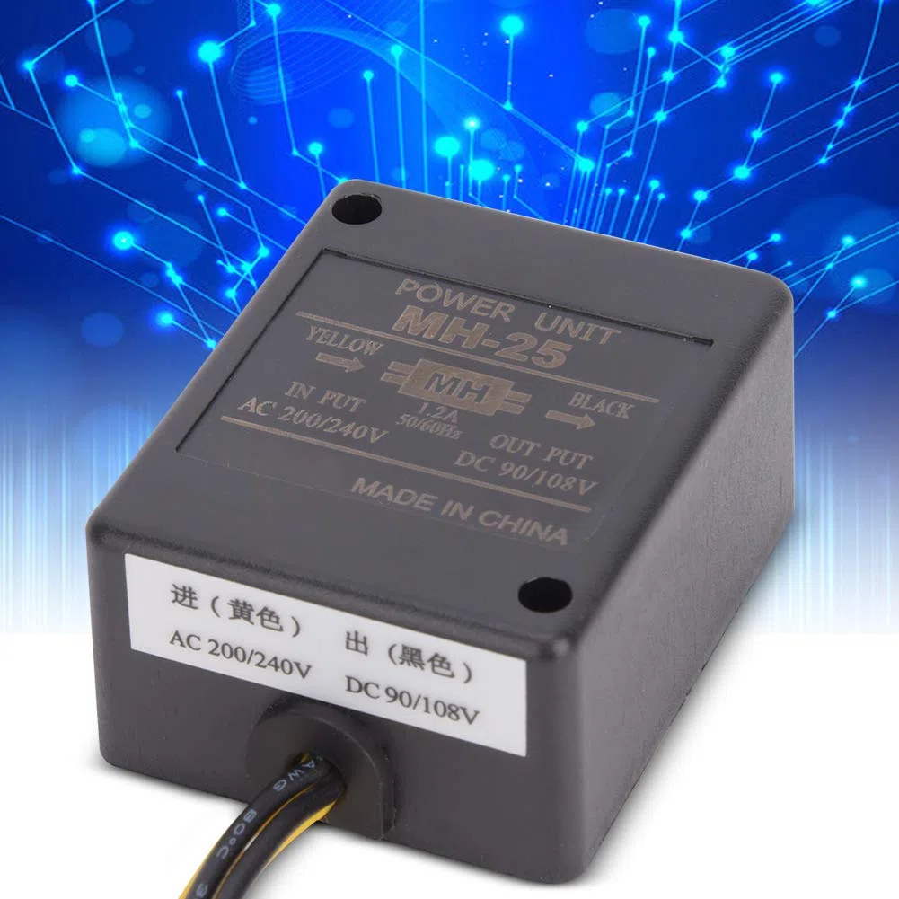 Garosa Fuente de Alimentación de Banco Mh-25 Motor Rectificador de Freno Unidad de Alimentación Ac200v/240v Entrada Dc90v/108v Salida Reemplazo del Regulador de Voltaje Rectificador 1.2A 50Hz/60Hz