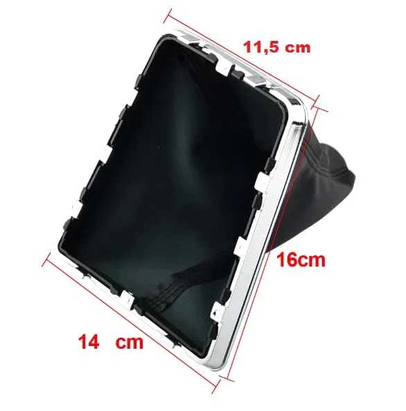 car passion Pomo Palanca de Cambios + Funda + Aro de Retención Compatible con Opel Astra H (2004–2010) Juego Completo de Repuesto para Coche (5 Marchas)