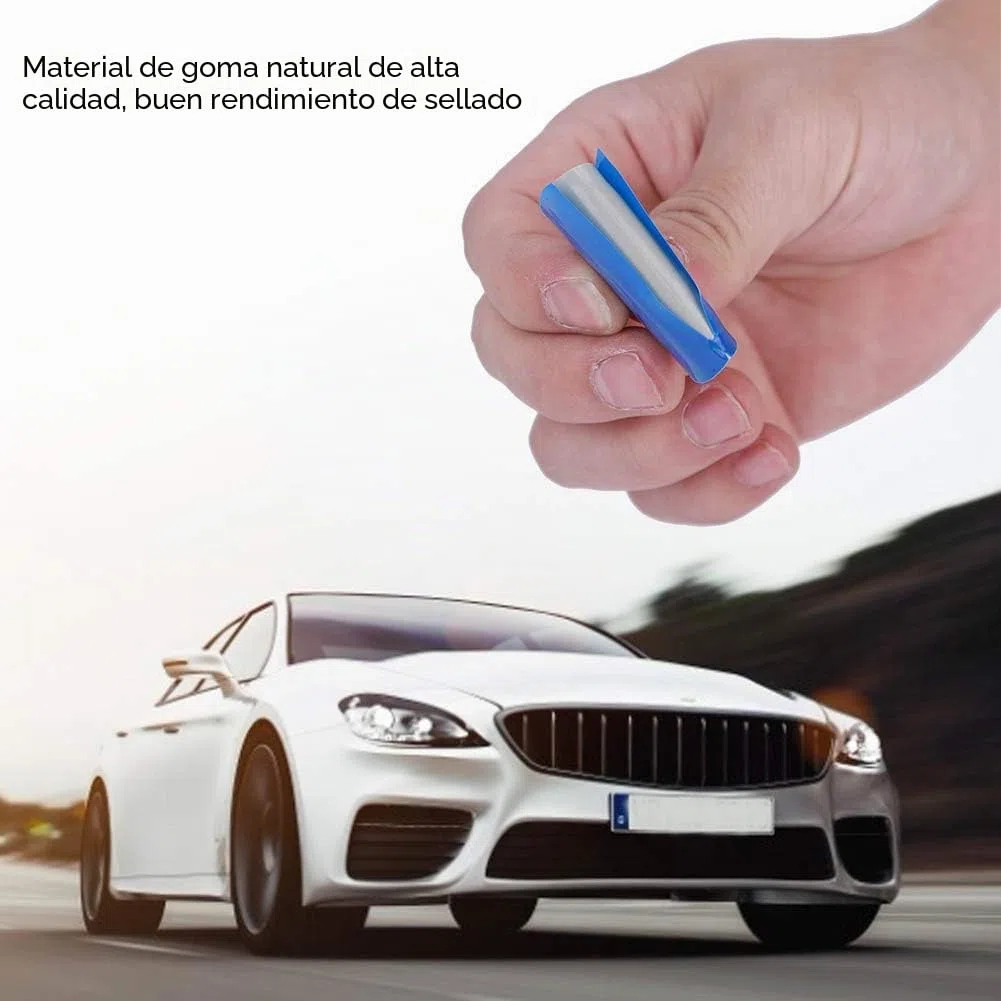 Parche de Reparación de Neumáticos, 120 Piezas de 43 Mm para Coche, Redondo, de Goma Natural, para Reparación de Pinchazos de Neumáticos, Parche Frío, Parches sin Cámara, Parche para Neumáticos