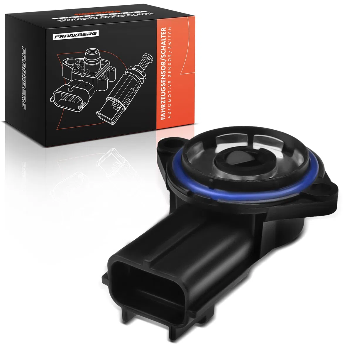 Frankberg Sensor de posición del acelerador 3 polos. Compatible con Focus Turnier DNW Focus DAW DBW Fiesta V JD JH Street KA RL2 KA RB Replace# 988F9B989BB