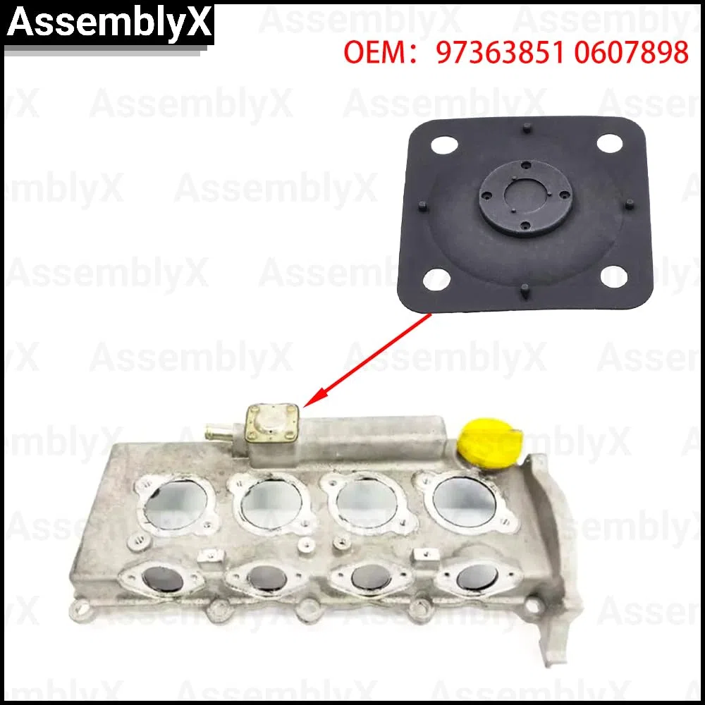 Membrana de tapa de válvula de PCV para ASTRA-H (A04) Z17DTH Z17DTL 2004 97363851 98084782 5607603 0607898