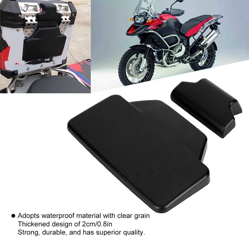 Respaldo del maletero de la motocicleta, QiiLu CNC para el maletero trasero del accesorio del respaldo del pasajero f800gs (negro)