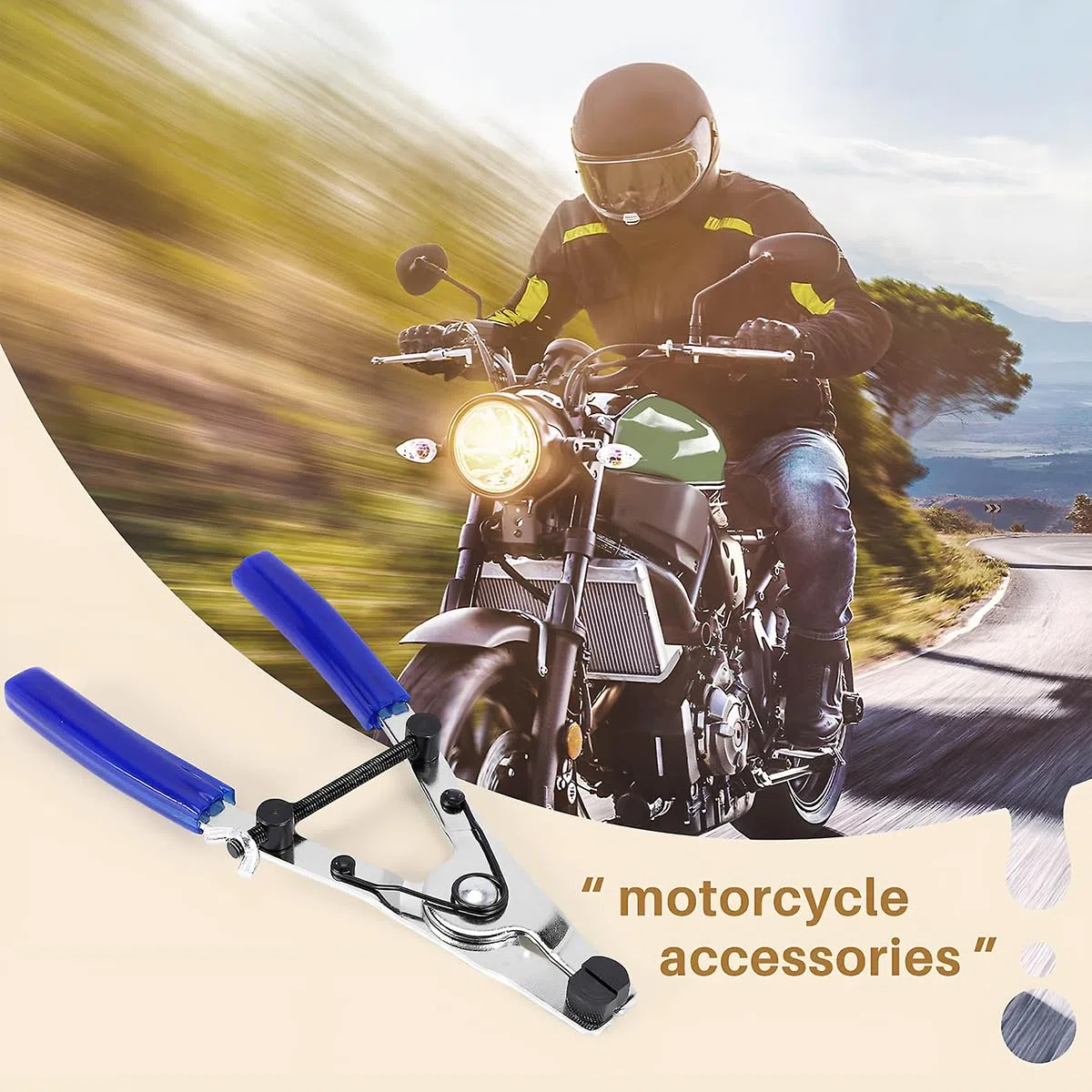JNNJ Alicate Extractor Pistón, Alicate Pistón Freno Moto, Freno Vehículos Scooter Herramienta Extractor Emergencia Pistón, Alicate Universal Para Desmontar Pinzas De Freno De Motos Scooters Vehículos