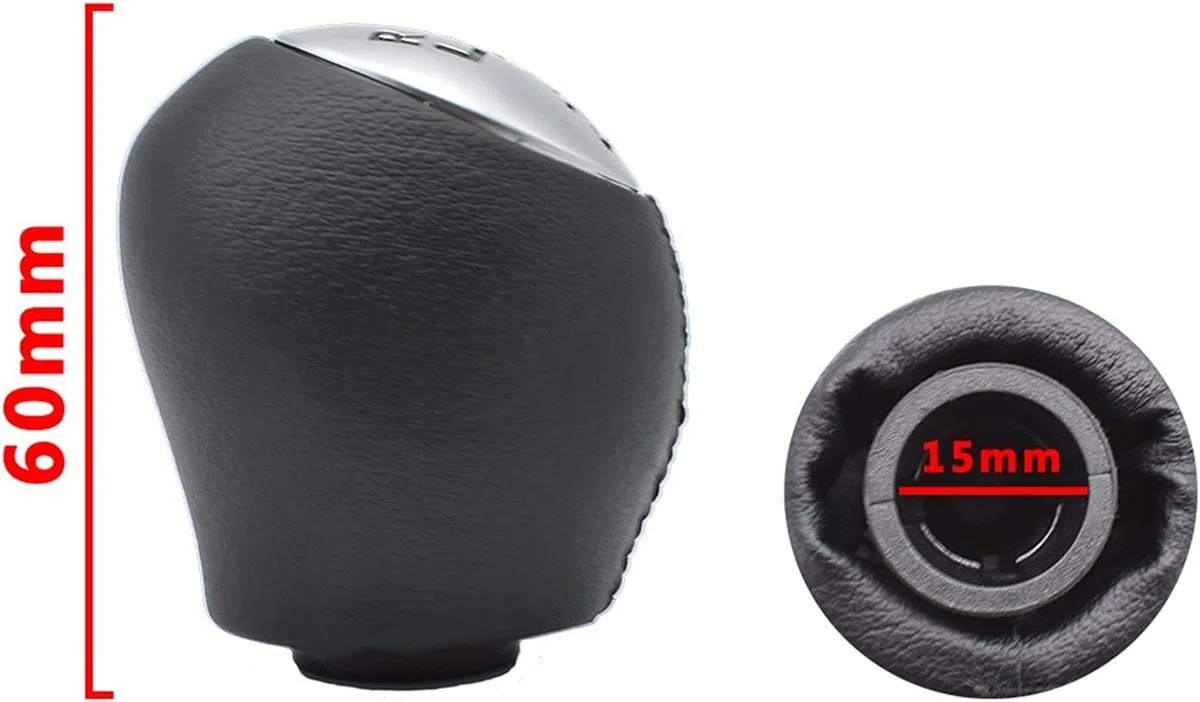 Pomos Palanca Cambios Perilla De Palanca De Cambios, Manillar De Cuero Para Renault,Para Megane MK3, Para Clio, Para Laguna 6 Speed Gear Shift Knob