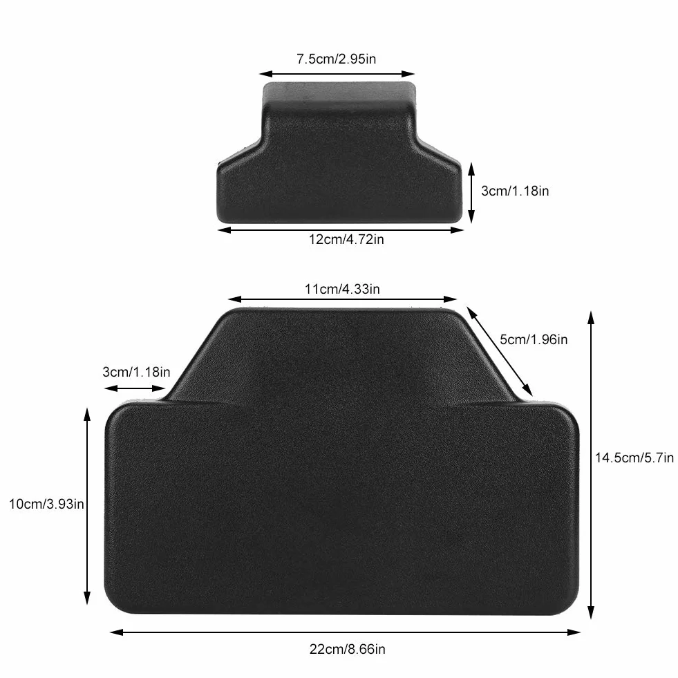 Almohadilla Trasera Motocicleta Respaldo de Maletero de Motocicleta para F800GS para R1200GS Almohadilla Trasera de Goma Alforja Maletero Respaldo de Pasajero Accesorio (Negro)