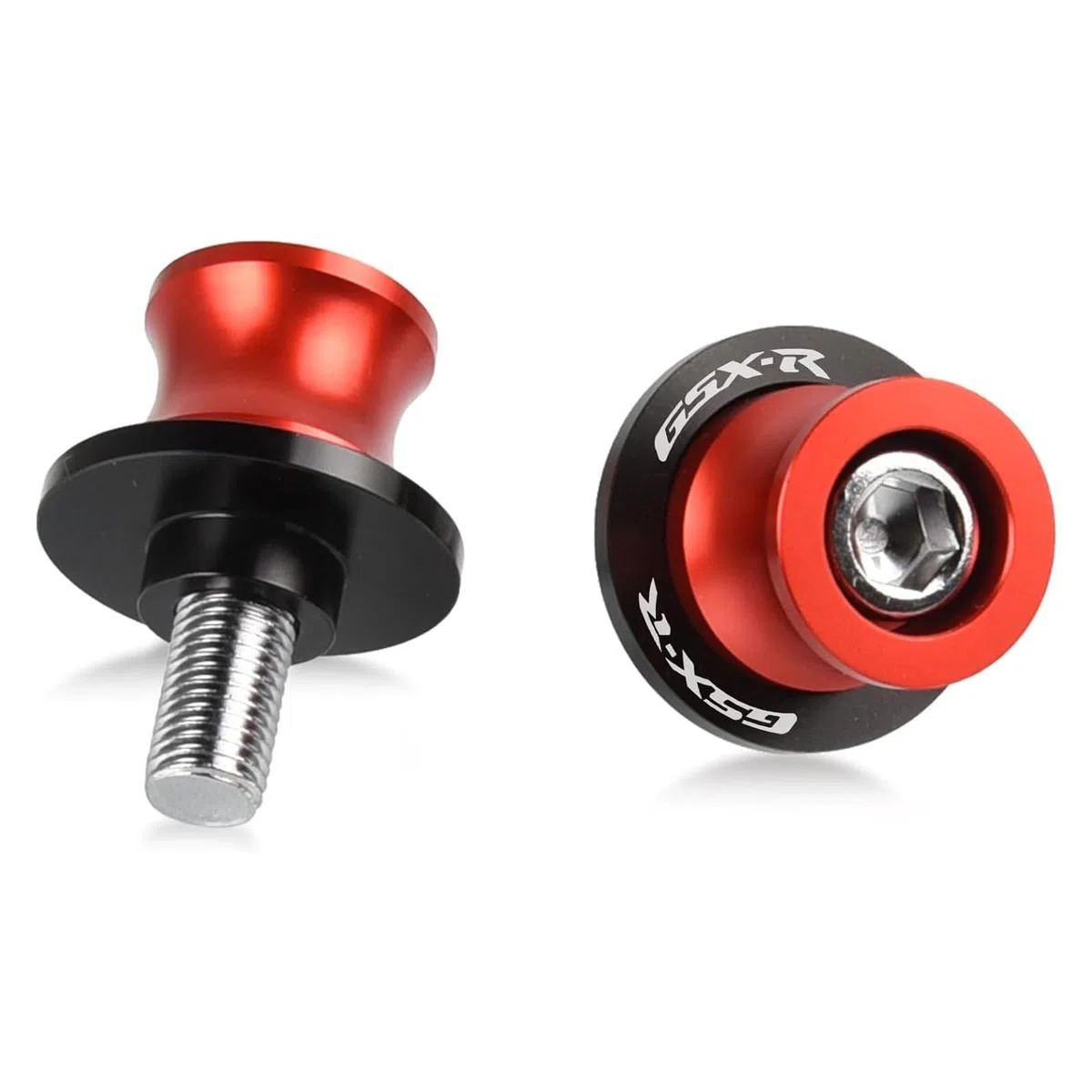 para Suzuki GSXR 600 750 1000 GSX R 600 750 1000 1998-2023 2022 accesorios de moto CNC 8MM Bobinas de Amortiguador Tornillos de Soporte (Rojo)