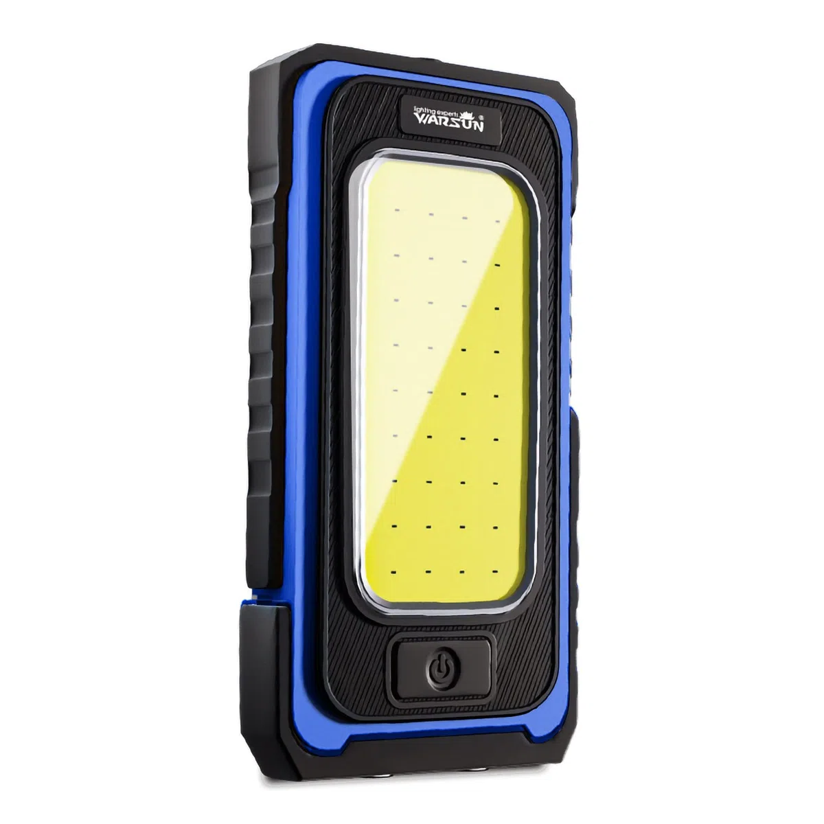 WARSUN Linterna Taller LED Recargable Linterna de Trabajo COB Lámpara de Inspección Linterna Magnética Portátil 1500LM para Camping Senderismo Emermengia (azul)