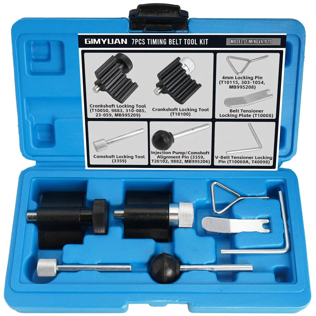 Kit de herramientas de sincronización compatible con VW Audi Seat Skoda 1.2 1.4 1.9 2.0 TDI PD T10100 T10050 T10115 T10060A 3359, herramienta de bloqueo de manivela de sincronización de motor