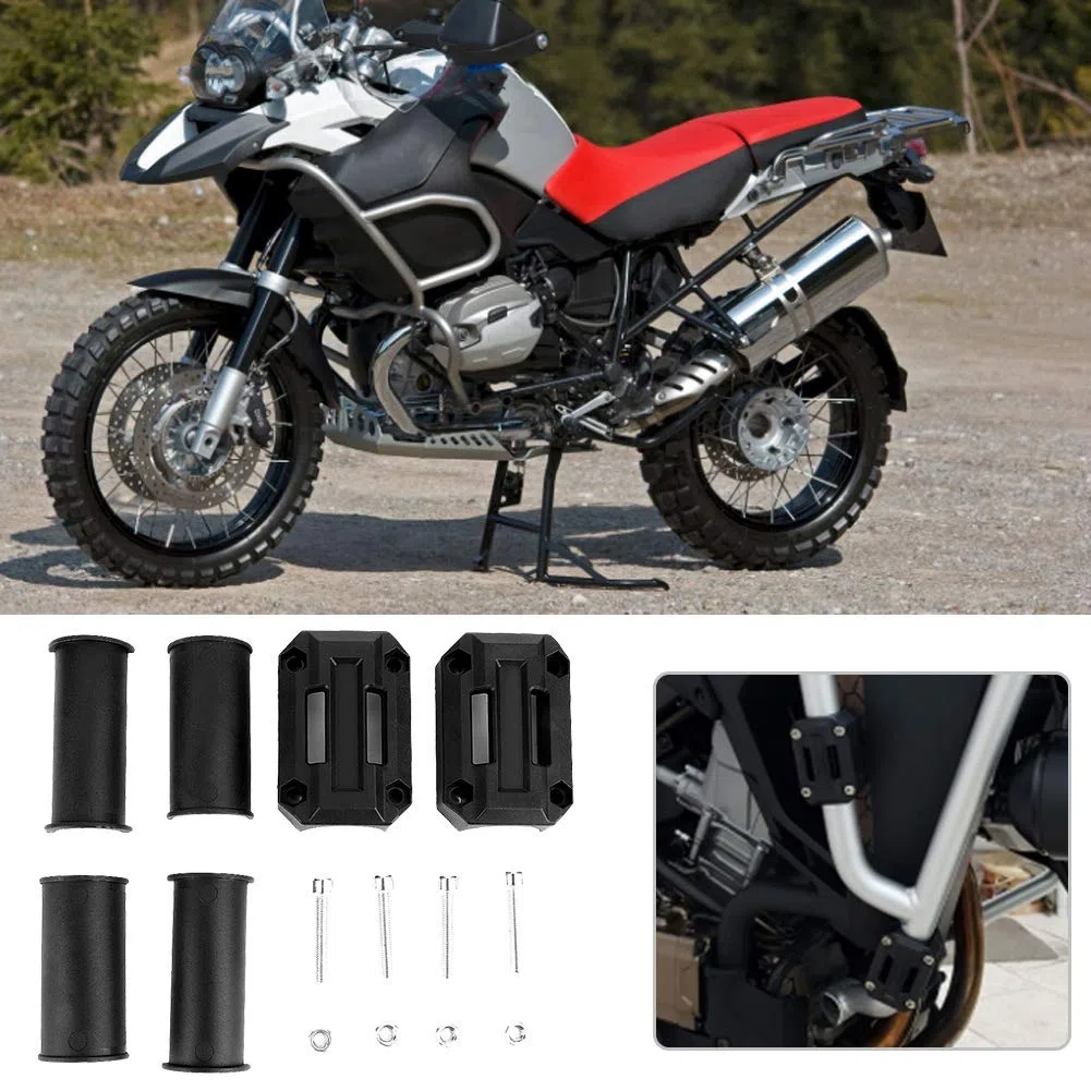 DEWIN Bloque de Parachoques, 2 Pares de Protección de Motor de Motocicleta, Decoración de Protección de Bloque de Parachoques 22/25/28mm Apto para R1200GS R1150GS