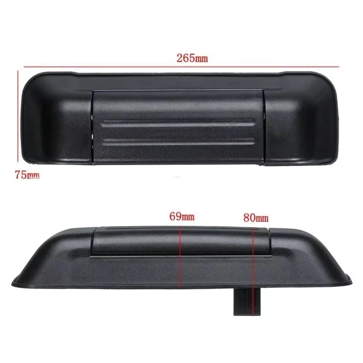 Compatible Con Suzuki Para Grand Para Vitara Para XL-7 1998 1999 2000 2001 2002 2003 2004 2005 8285065D125PK Repuestos Para Manija De Puerta Trasera Exterior De Coche Cerradura Portón Piezas(Negro)