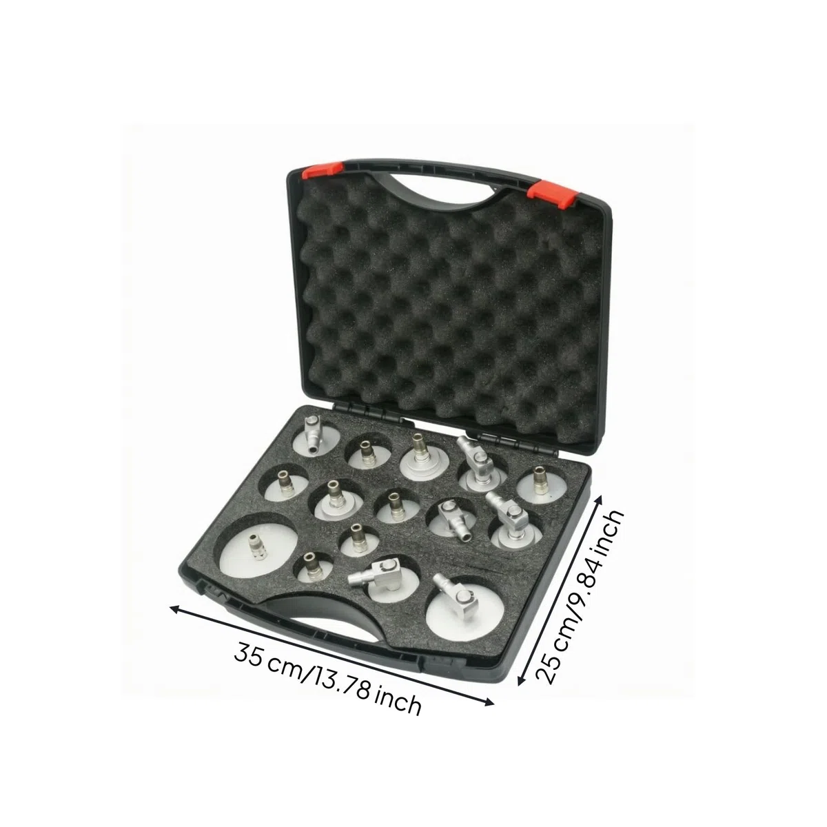 harayaa 15 Piezas Purgador Frenos Metálico | Portátil, Juego Adaptadores para Líquido Frenos, sin, Herramientas, Taller Mecánico, Mecánicos