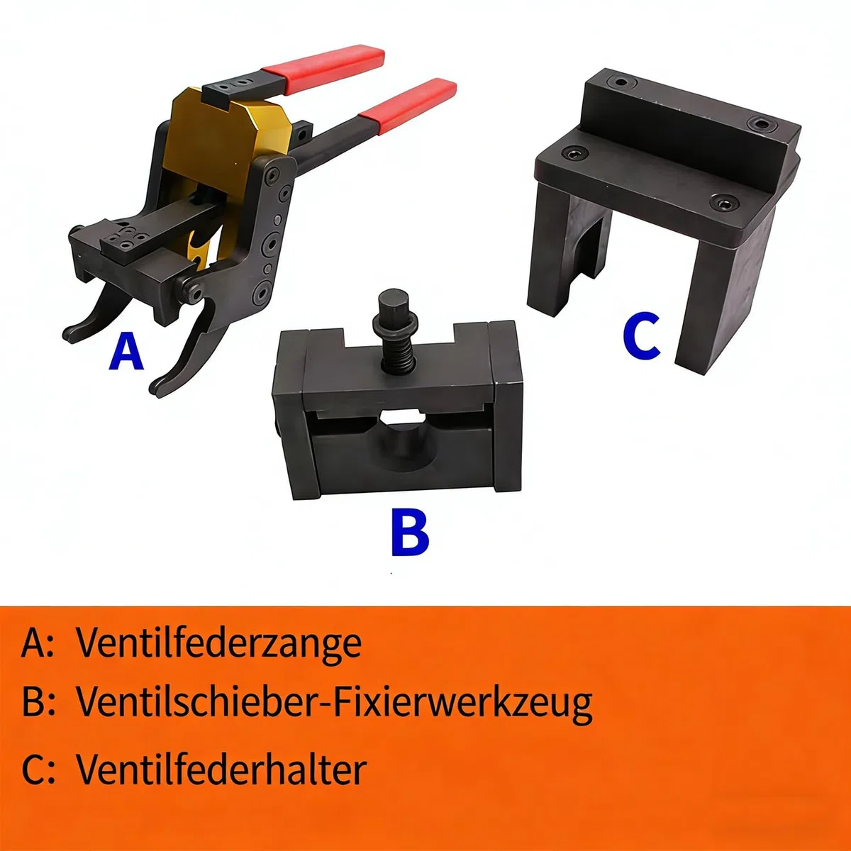 Herramienta de extracción de resorte de válvula, herramienta de extracción de resorte de motor, herramienta de fijación, alicates de extracción de resorte de válvula, herramienta de resorte