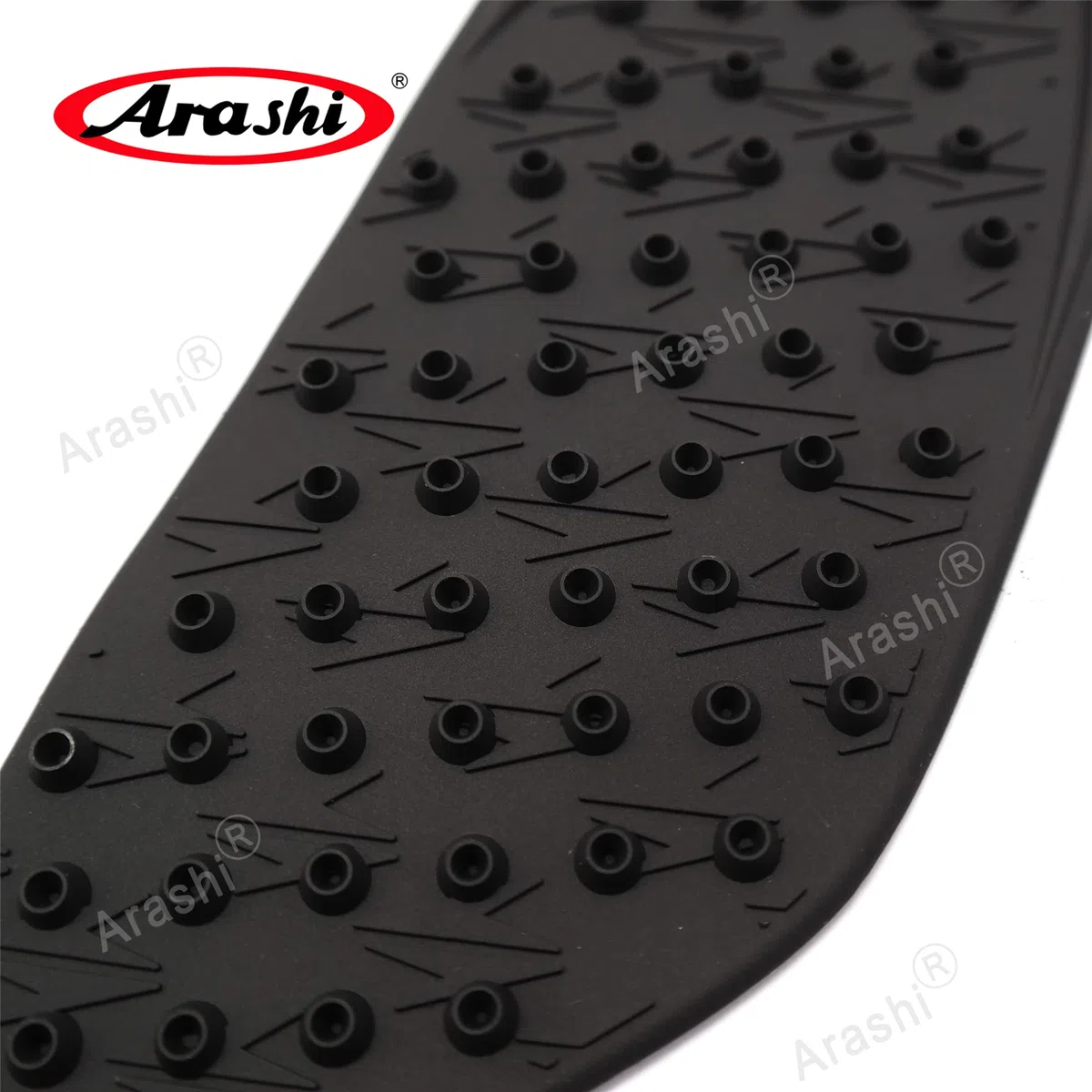 Arashi Negro Depósito de combustible de gas Almohadillas laterales Protector Rodillera Agarre Tracción para YZF R6 2006-2007