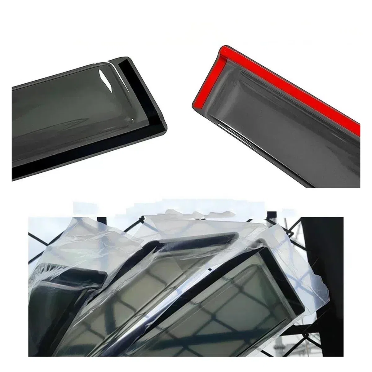 Deflectores Viento Ventana Viseras Viseras Ventanas Protectores Contra Lluvia Para Compass Mp 2018-2025 Deflectores Viento Protectores Lluvia Viseras Puertas Viseras Ventilación