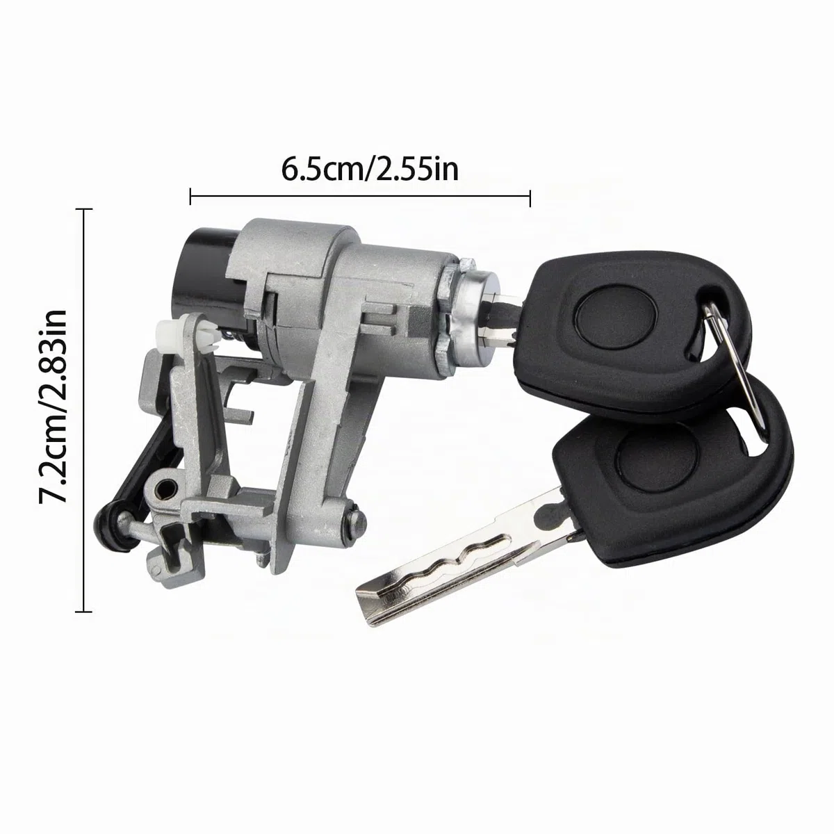 Cilindro de Cerradura del Portón Trasero para Golf 3/4, Caddy, Polo, Lupo, Seat Arosa 1J6827297G, Cilindro de Cerradura, Cerradura del Maletero 1J6827297C, 1J6827297D