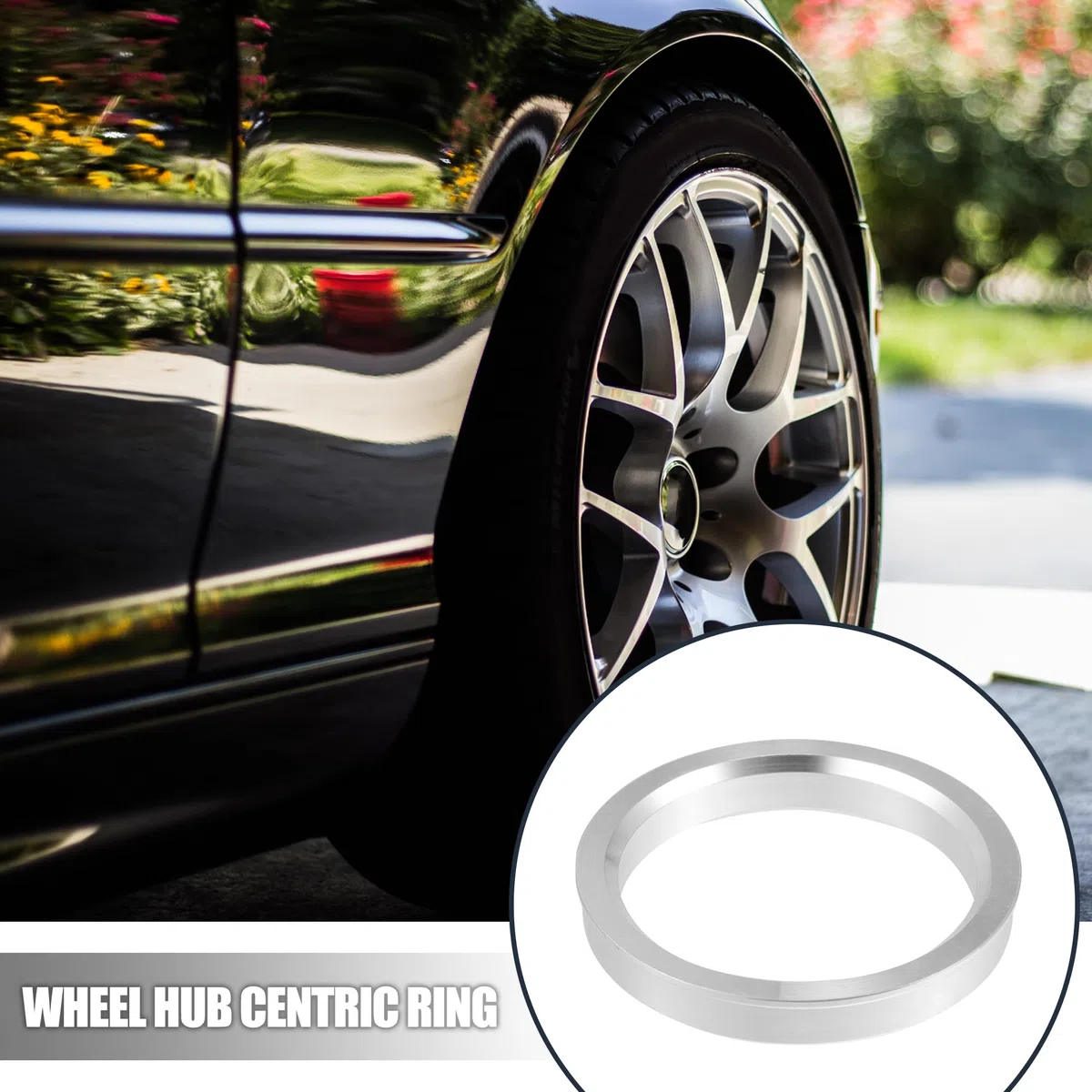 QUARKZMAN 2uds OD 78.1 mm a ID 64.1 mm Anillos Centrales Concentricidad Aleación Aluminio para Automóviles Anillos de Centrales