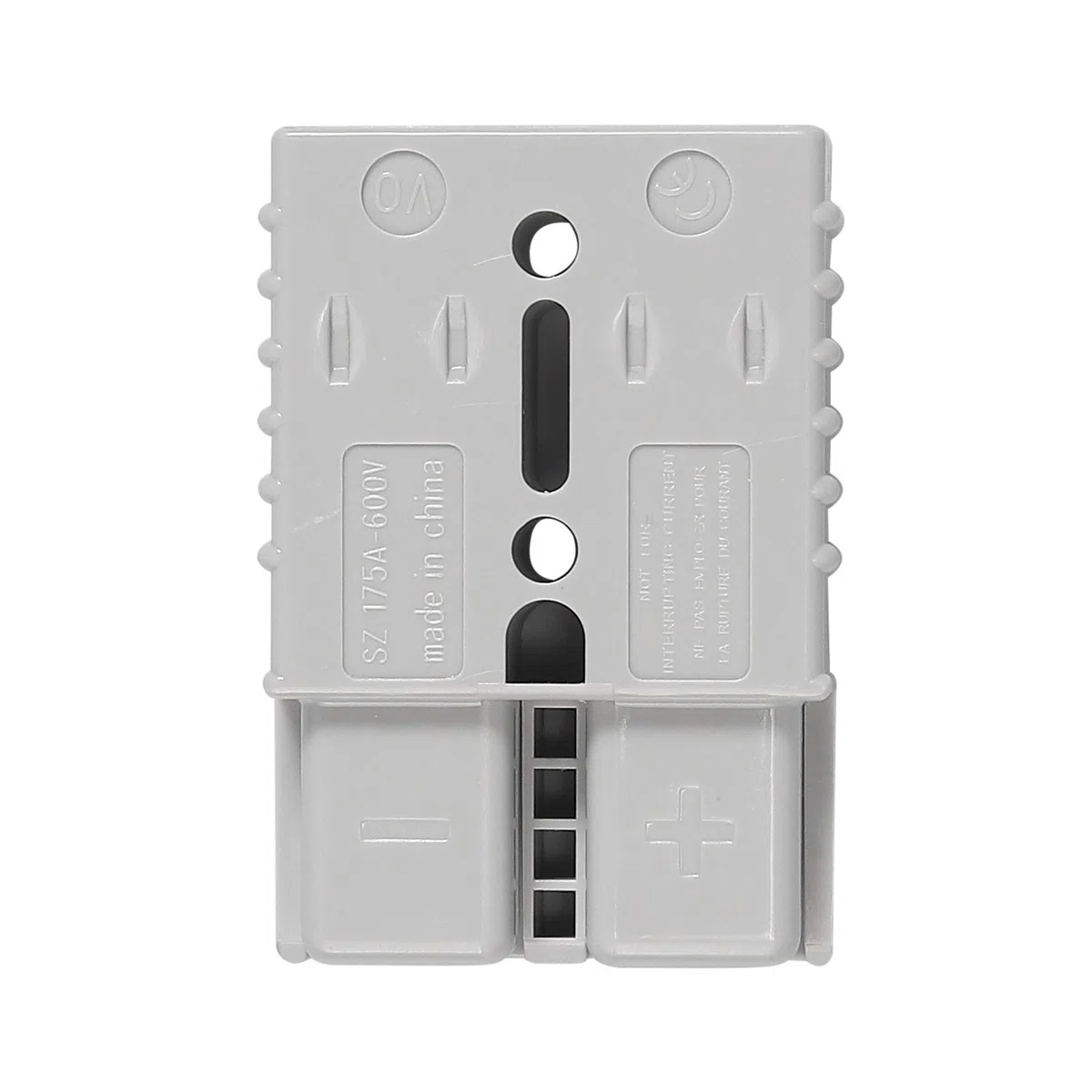 2 prensaestopas de cable para conector Anderson, 120 A de alta corriente, conector de cable rápido, certificado para coche, caravana, caravana, barco (120 A, gris)