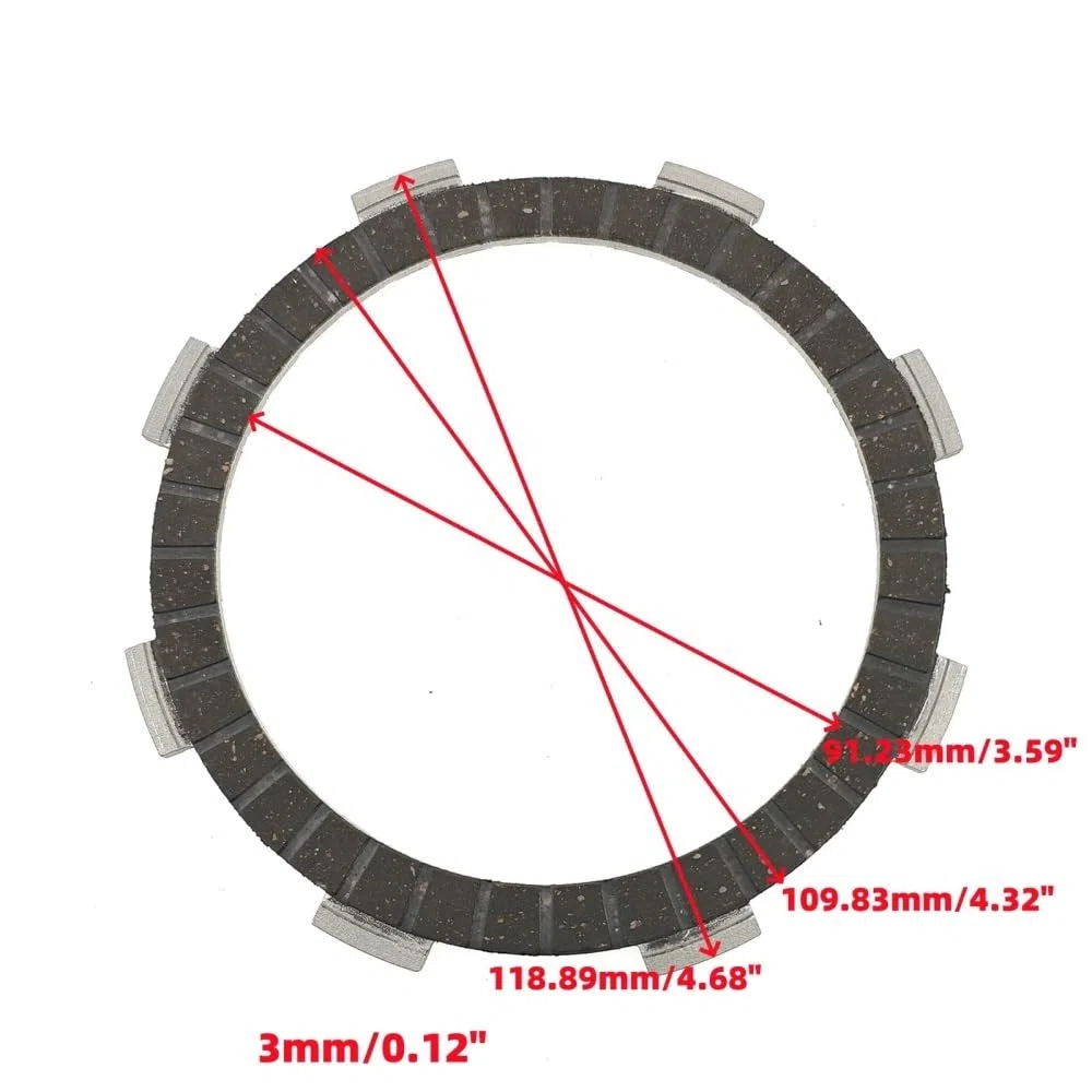 Compatible con Hon CG125 GN125H HJ125 CGL125 FT125 125cc Discos de fricción de Embrague de Motocicleta