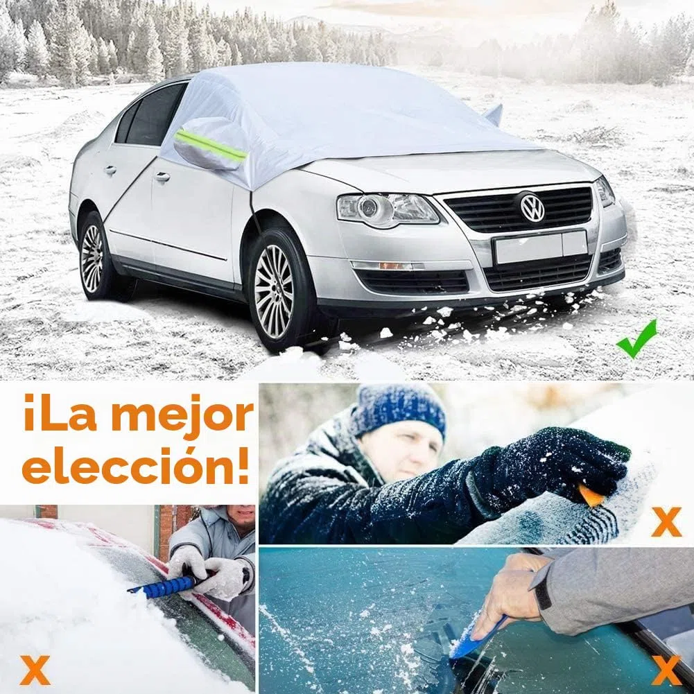 Parasol Coche Delantero,Protector de Parabrisas,Cubierta Parasol Coche Delantero,​Cubierta de Parabrisas Coche Protege de Rayos Antihielo y Nieve,UV,Lluvia,Auto Windschutzscheibe Faltbar, 230 * 145cm