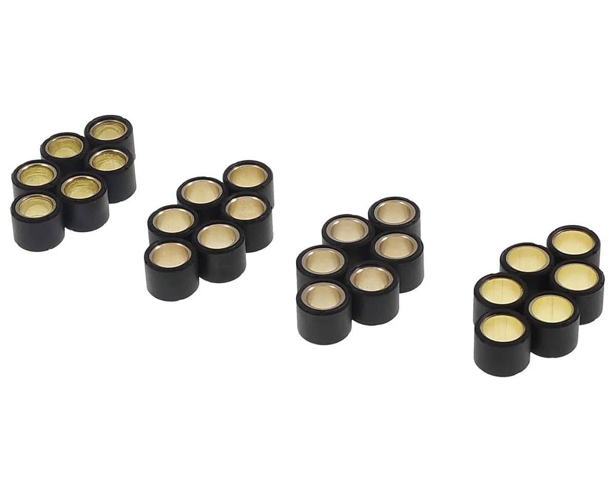 2EXTREME juego rodillos 15x12mm 4g/4,5g/5g/5,5g compatible con Yamaha Neos, Aerox, Jog 50