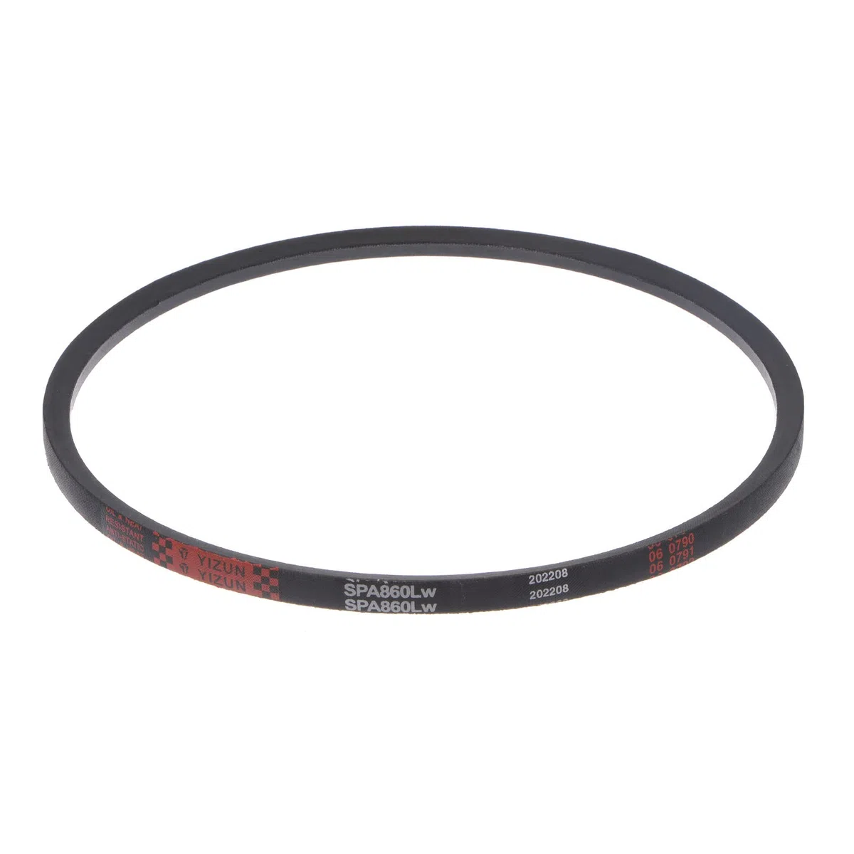 sourcing map SPA860 Trapezoidales Correas Transmisión Correa 860mm Paso Longitud Goma para Potencia Transmisión