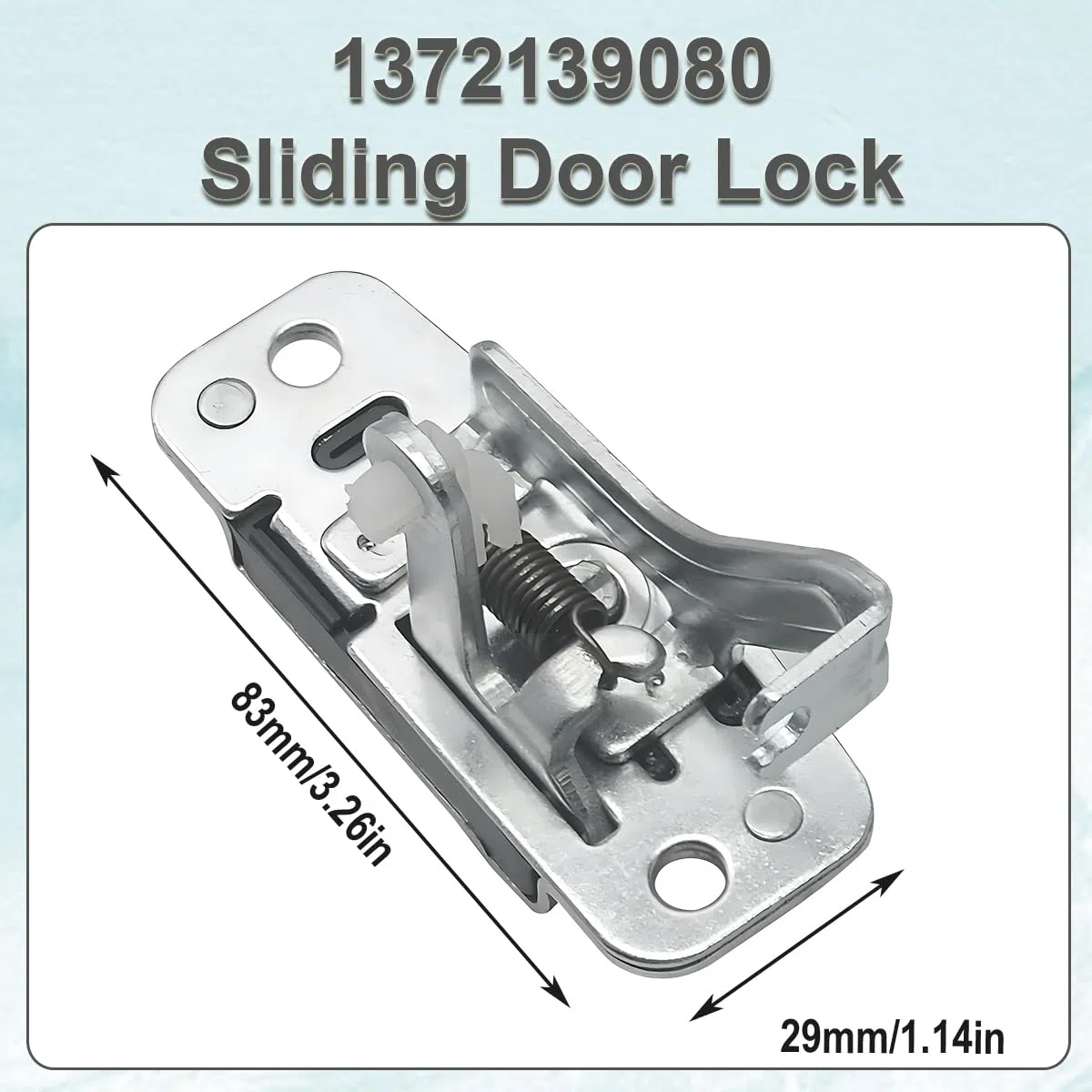 ZAMDOE 1372139080 Cerradura de Puerta para Jumper Ducato Boxer 3 (a Partir de 2006) Cerradura de Puerta Corredera Lateral Derecha 1344901080, 8726.T9, 8223025, 27-0258