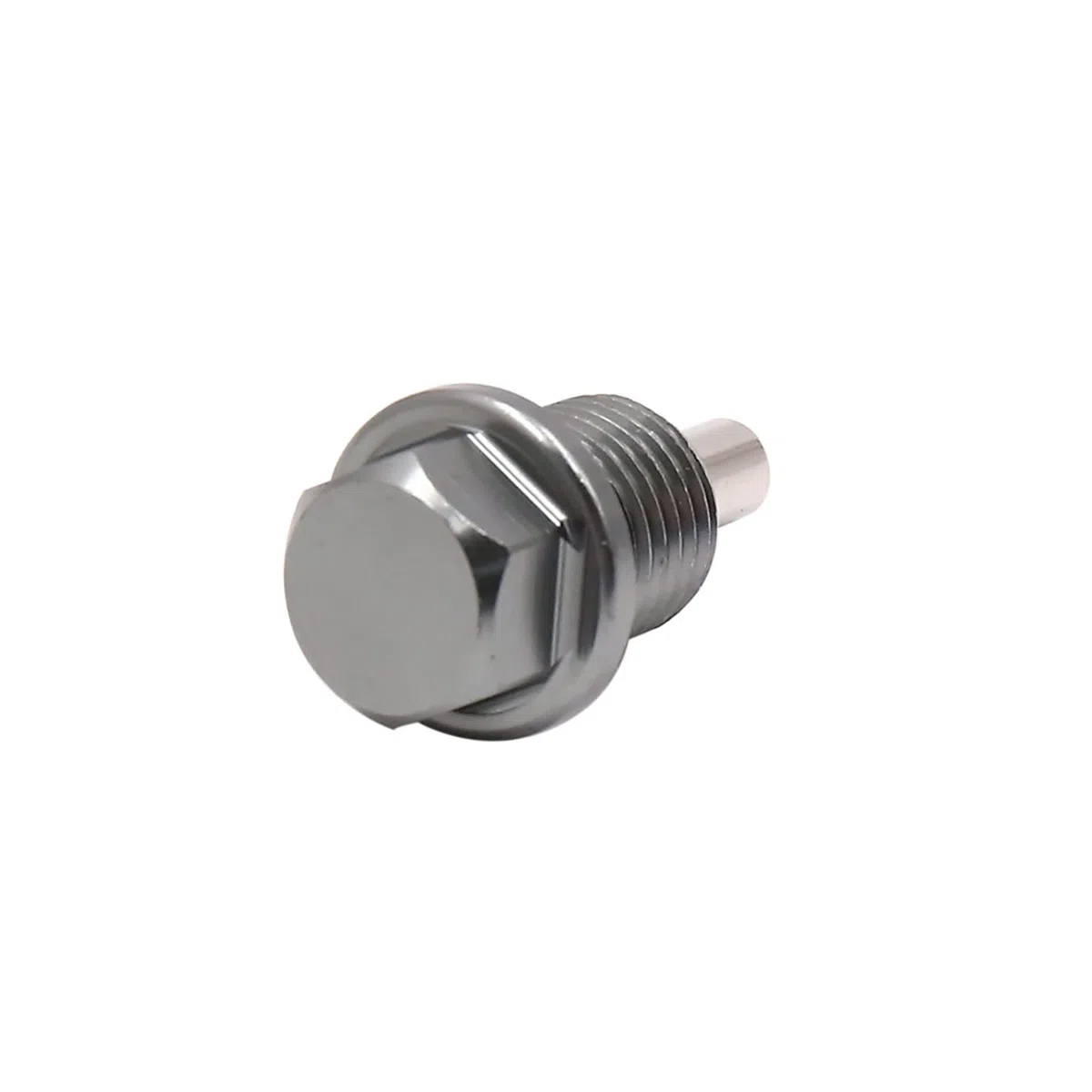 sourcing map Tornillo Magnético para Drenaje De Aceite M14X1.5Mm 1Pc | Gris, Rosca M14 X 1.5Mm, Con Arandela, Recoge Partículas Metálicas