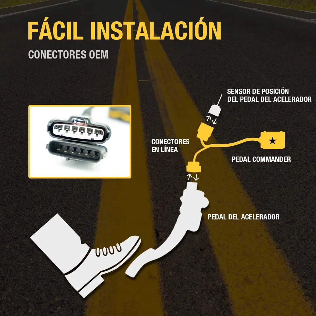 PEDAL COMMANDER para Mercedes-Benz Clase C 2008+ W204 S204 W205 S205 C205 A205 W206 180 200 350 400 450 43AMG 63AMG y los demás modelos Gas y Diesel - Controlador de respuesta del acelerador