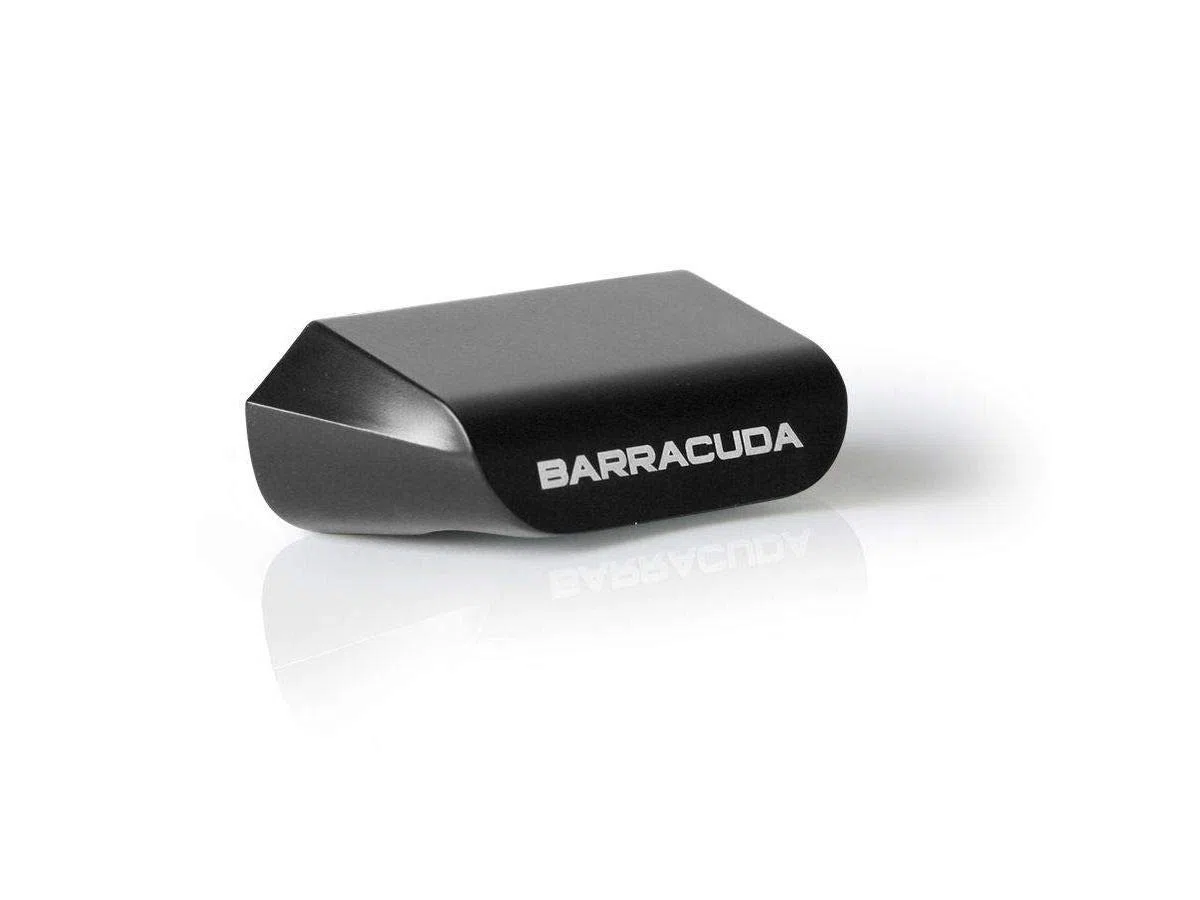 Barracuda - Iluminador portamatricula Fabricado en Aluminio Color Negro.