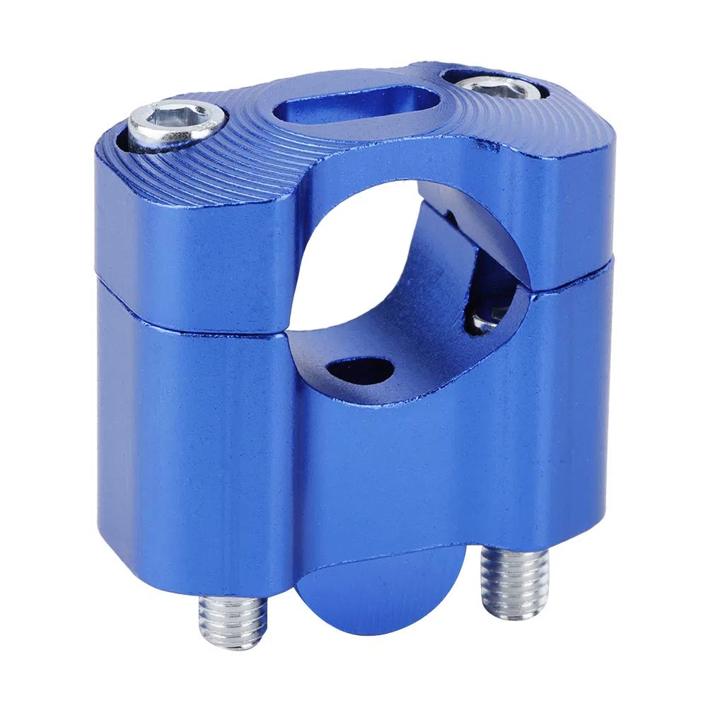 1 Par Elevadores De Manillar de motocicleta, Universal De 22mm/28mm Abrazaderas De Montaje De Manillar De Motocicleta, De Aleación De Aluminio CNC De Manillar De Adaptador (Azul)